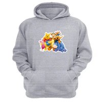 Genérico - Polerón Canguro Osito Come Miel Gris Claro Talla M Unisex