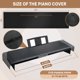 thumbnail image 2 of Funda anti polvo para teclado de piano Crescend-ooh 170 cm x 41 cm negra, 2 of 7