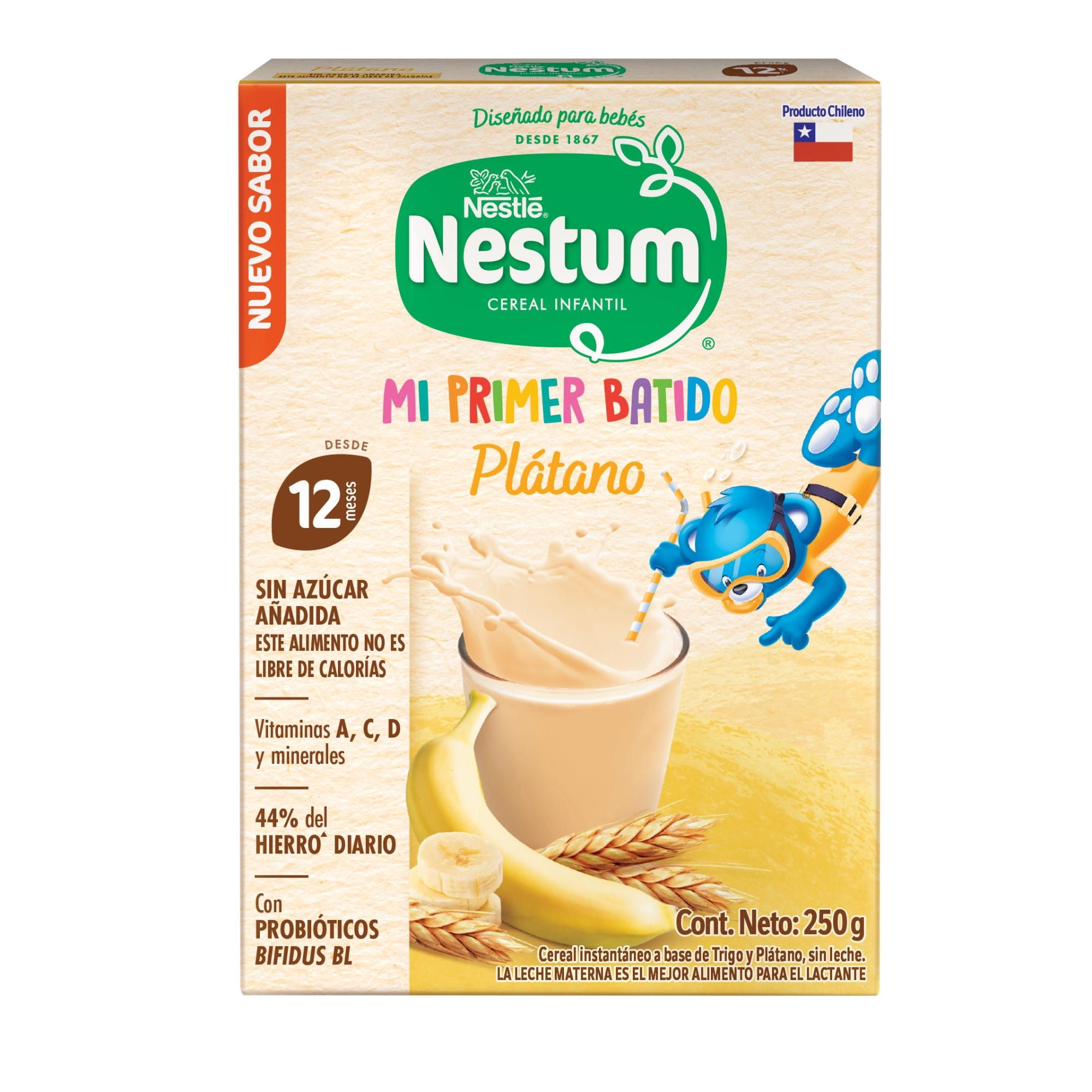 Cereal Infantil Plátano 250 g Nestum