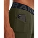 thumbnail image 3 of Pantalones cortos Under Armour HeatGear Pocket Long para hombre - Verde, 3 of 5