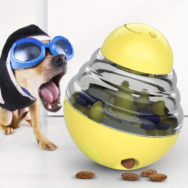 Dog Treat Dispenser Ball Toys Doggy Puzzle Slow Feeder Puppy Tumbler Interactive Indoor Ball Wand Toy Pet Food Dispensing For Medium Small Dogs Balls Birthday Gift