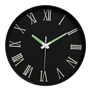 Magideal - Reloj De Pared Luminiscente Con Mecanismo Silencioso Y Diseño Moderno Ideal Para Decoración Del Hogar Adecuado Para Habitación Oficina O Comedor Estilo D