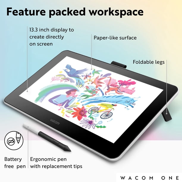 Tableta de dibujo Wacom One HD Creative Pen Display de 13,3