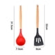 thumbnail image 2 of Juego de 2 utensilios de cocina de silicona y madera de bambú - Juego de utensilios de silicona - Utensilios de silicona para cocinar, 2 of 5