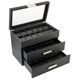 thumbnail image 5 of Caja de Relojes Glenor de 36 Ranuras en Fibra de Carbono Negra, 5 of 6