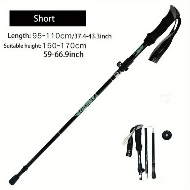 Experience the Nordic Style with our Lightweight and Sturdy 5-Section Telescopic Trekking Pole - Your Perfect Walking Stick for Outdoor Activities
