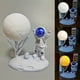 thumbnail image 1 of 1pc Cute Mini Night Light, Moon Cute Figure Light Rechargeable Astronaut Decoration Astronaut Lamp Tabletop Light Healing Astronaut Astronaut Creative Gift Car Carrying Inside Cake Decoration Luminou, 1 of 5
