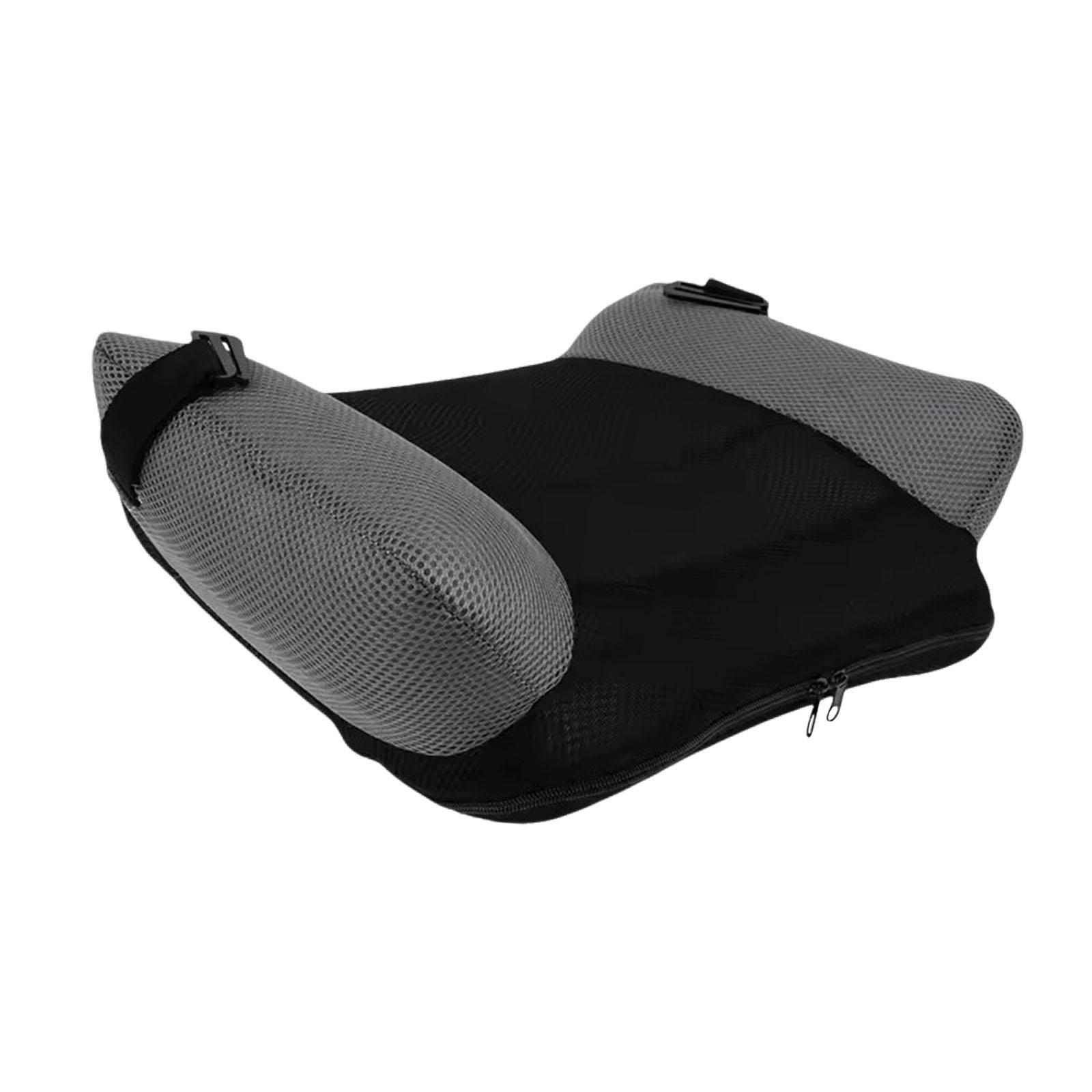 Magideal - Cojín Elevador Hinchable Asiento Ergonómico Almohadilla De Viaje Cojín Para Sentarse Con Diseño Ligero Y Fácil De Inflar Adecuado Para Acampada Sender Negro