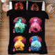 thumbnail image 1 of 3Pcs- Bedding -Set Cu-te Anime-e Bed Set Bre-athable Duv-et Cover Set -for Kids Te-en Adult with 1 Quilt- Cover 2 Pillow Shams Twi-n Size - 6-8x90 inches, 1 of 5