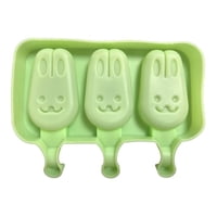 Genérico - Moldes De Silicona Para Helados Molde Paletas Helado Conejo