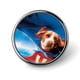 thumbnail image 1 of Underdog-Theme Round Button Badge: Premium Metal Construction, Ideal for High-End Events 2.8 cm, 1 of 6