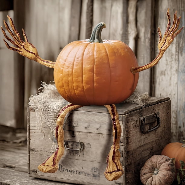 Conjunto de brazos y piernas con forma de calabaza para Halloween JOYIN para interiores y exteriores