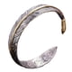 thumbnail image 1 of Pulsera De Plumas De Aleación Abierta, Regalo Para Hombres Y Mujeres, Pulsera De Hojas Bohemia Ajustable, 1 of 3