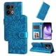 thumbnail image 2 of Funda tipo cartera FOXDOCK para OPPO Reno 14 Pro 5G , diseño girasol en relieve, cuero PU, cierre magnético, soporte y tarjetero, 2 of 5