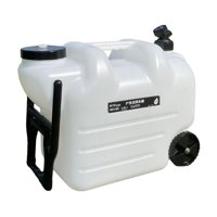 Magideal - Contenedor De Agua Portátil De 28 L Con Grifo, Jarra De Agua, Tanque De Agua, Contenedor De Almacenamiento De Agua Multifunción Para Acampar Al Aire L Blanco