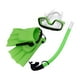 thumbnail image 3 of Conjunto De Snorkel Gafas De Natación Tubo De Respiración Ajustable Para Buceo De Verano Al Aire Libre Verde Tamaño UE 30 A 35, 3 of 3