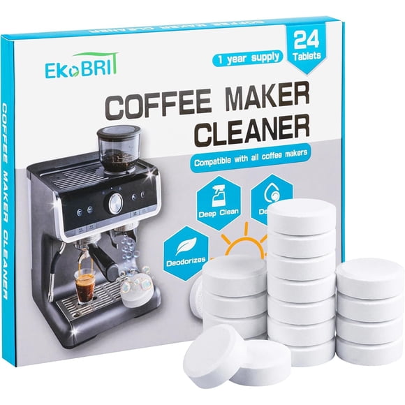 Limpiador y Desincrustante para Cafeteras EKoBRIT 24 Tabletas