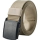 thumbnail image 1 of Cinturones para Hombre con Malla, Cinturón de Trabajo para Hombre con Hebilla de Plástico, Cinturones Duraderos y Transpirables para Deporte, Recortar para Ajustarse a Cintura de 27-46" (Caqui), 1 of 7
