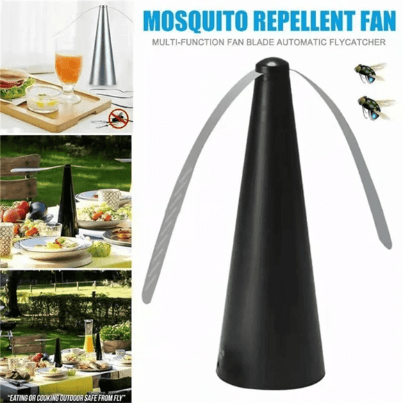 Abanico Ventilador Repelente De Moscas Insectos Automatico