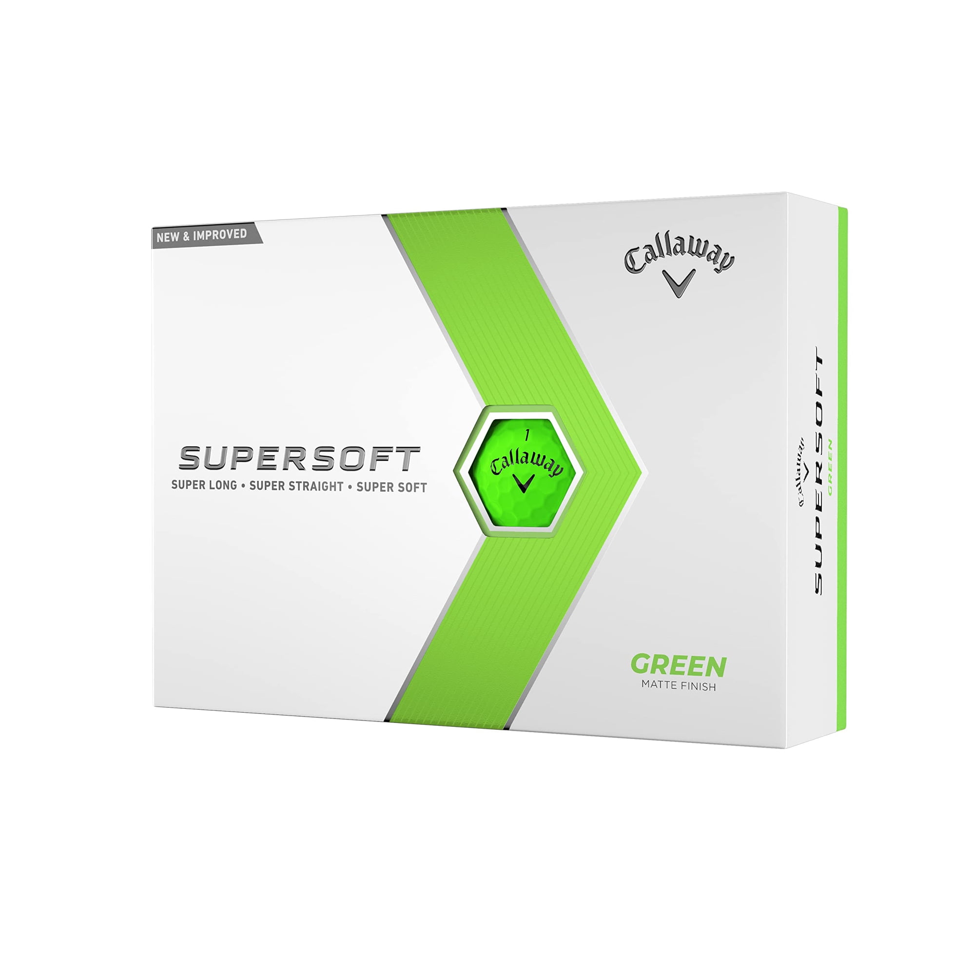 Pelotas De Golf Callaway Supersoft 2023, Versión Verde