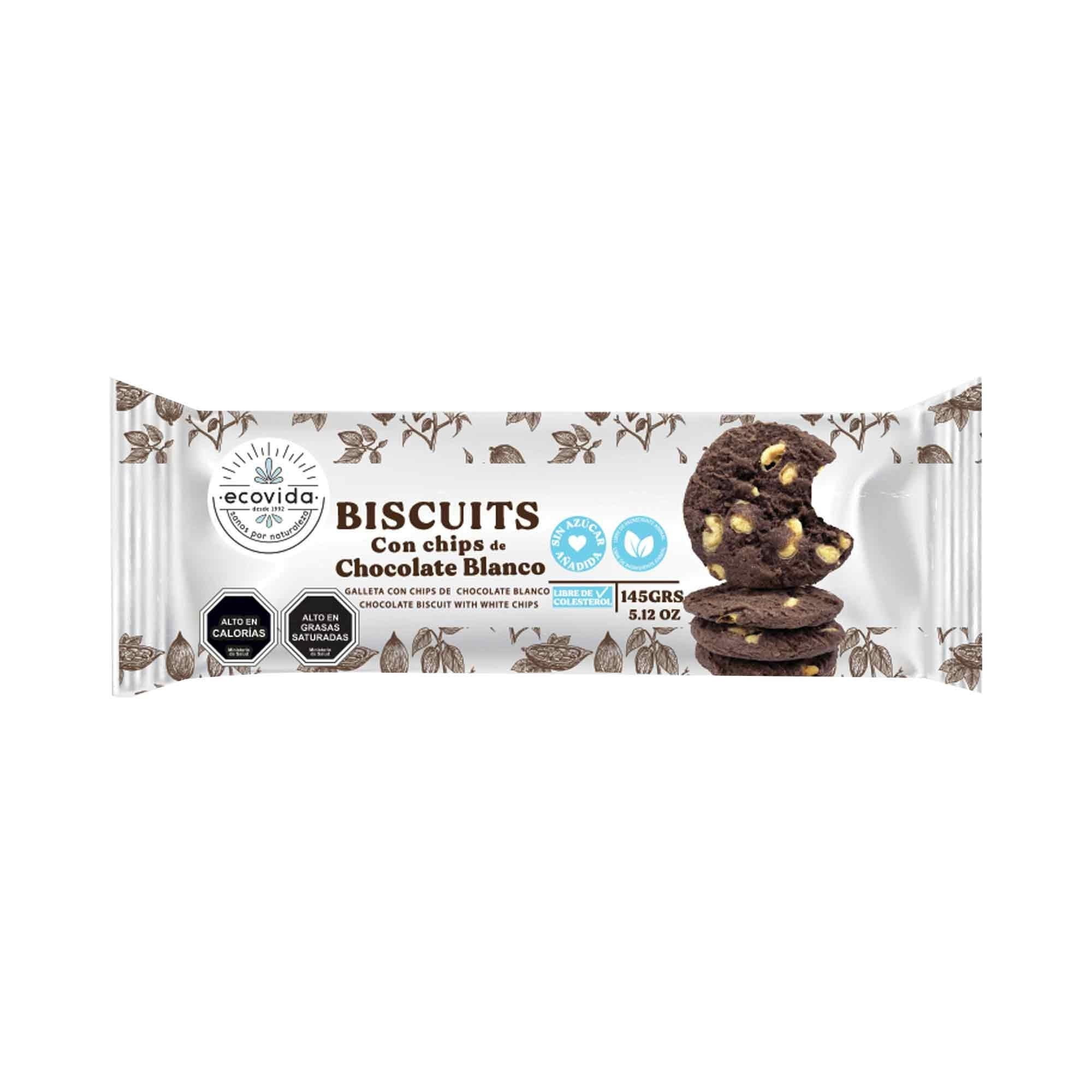 Galleta Chips Chocolate Blanco 145 g Ecovida