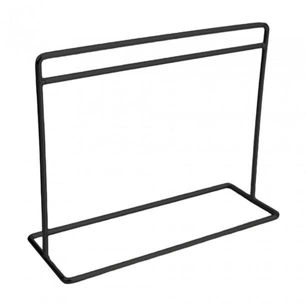 Estante para Ropa de Casa de Muñecas, Minisoporte para Estante de Joyería, Estante para Vestido de Muñeca de Dormitorio, Decoración de Casa de Muñecas Negro