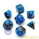 thumbnail image 2 of Juego de dados poliédricos Bescon bicolor azul que brilla en la oscuridad, 2 of 7