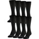 thumbnail image 1 of Calcetines MediPeds Diabetic Crew para hombre de 9 a 12 años y mujer de 10 a 13 años, color negro, 1 of 4