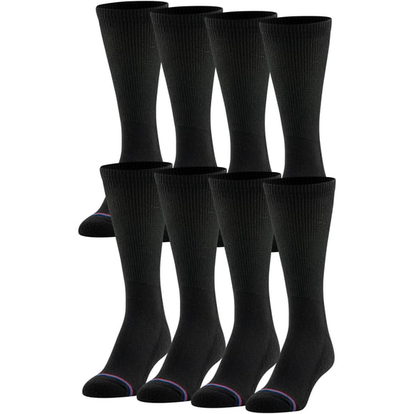 Calcetines MediPeds Diabetic Crew para hombre de 9 a 12 años y mujer de 10 a 13 años, color negro