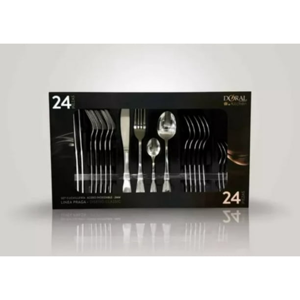 Set cuchilleria praga 24 piezas