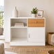 thumbnail image 3 of Cómoda Organizadora Nórdica Blanca con Cajón Puerta y 2 Compartimentos para Dormitorio 80x40x70cm, 3 of 6