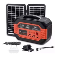 Shop E-Home - Kit Solar Camping Linterna Solar Panel Solar Usb Negro