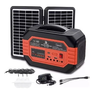 Shop E-Home - Kit Solar Camping Linterna Solar Panel Solar Usb Negro