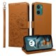 thumbnail image 2 of Funda Cartera para Motorola Moto E15 Perro Cachorro Grabado con Tarjetas Soporte Correa Marrón, 2 of 6