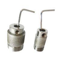 Magideal - 2 Piezas De Brocas Para Amoladora De Vidrio, Cabezales De Amoladora Con Revestimiento Teñido, Muela De Molienda Más Rápida, Suministros De Brocas Para