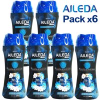 Aileda - Perlas Aromantizantes Para Ropa De 280G (Pack De 6 Frascos)Con Aroma Duradero Aroma A Campanilla Azul
