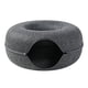 thumbnail image 1 of Túnel De Fieltro Para Gatos Cama Cueva Extraíble Fácil De Llevar Con Cremallera Gris Oscuro, 1 of 5