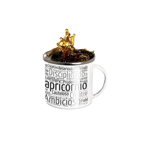 Taza Enlozada Capricornio - Disciplina y Responsabilidad