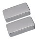 thumbnail image 2 of 2 unidades de mini sello tipo humbucker pastillas para guitarra eléctrica plata, 2 of 5