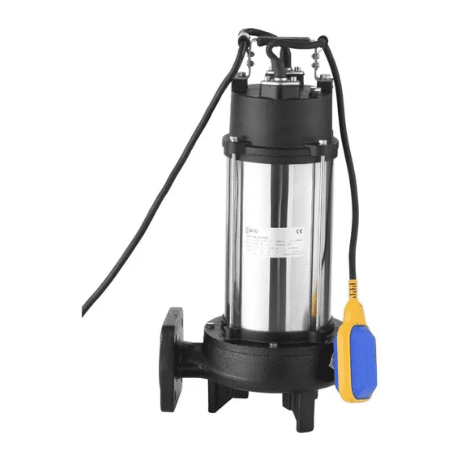 Bomba De Agua Trituradora Sumergible Baico 220v 2hp 366 L/m