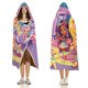 thumbnail image 3 of Día Soleado Manta Capa con Capucha Anti-Bolitas, Manta de Lana Ártica Suave, Manta Portátil de Felpa Ligera y Lujosa, Poncho para Siesta en Casa y Oficina, 100*130cm, 3 of 6