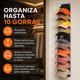 thumbnail image 4 of Organizador Negro 10 Puestos Para Gorras Jockeys Soporte Vertical EOLAND Closet Puerta Pared Exhibidor Almacenamiento Dormitorio, 4 of 7
