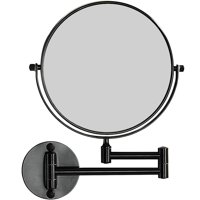 Miabu - Espejo Cosmético Articulado Abatible Aumento Negro