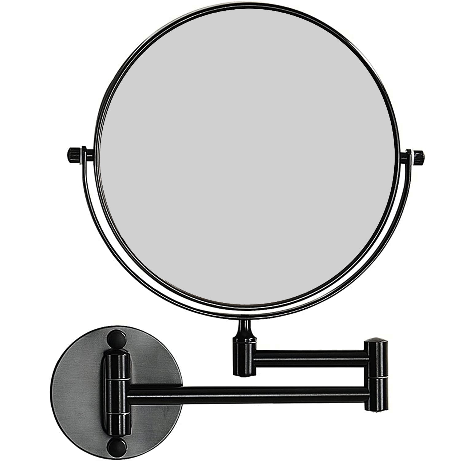 Miabu - Espejo Cosmético Articulado Abatible Aumento Negro