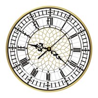 Magideal - Reloj Big Ben Reloj De Pared Acrílico Decoración De Baño Reloj Analógico Silencioso Contemporáneo Sin Tictac Para Guardería, Oficina, Escuela, Hotel