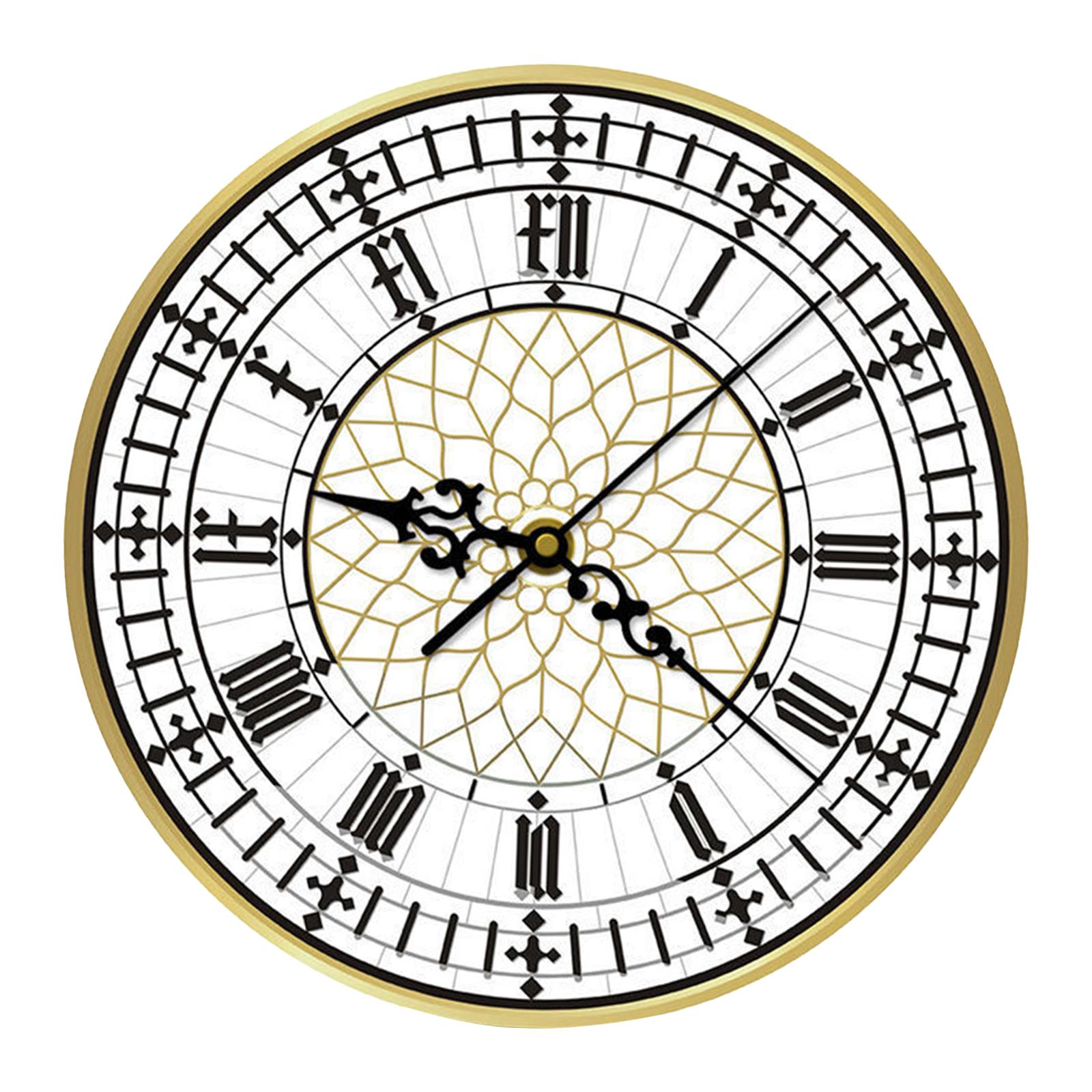 Magideal - Reloj Big Ben Reloj De Pared Acrílico Decoración De Baño Reloj Analógico Silencioso Contemporáneo Sin Tictac Para Guardería, Oficina, Escuela, Hotel