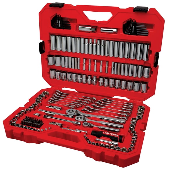 Juego de Herramientas CRAFTSMAN 189 Piezas 1/4 y 3/8 Pulgadas