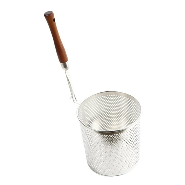 Cesta Coladora De Fideos, Colador De Bola De Masa De Comida Para Patatas Fritas, Aros De Cebolla, 16cm