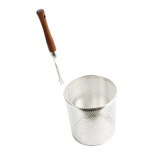 Genérico - Cesta Coladora De Fideos, Colador De Bola De Masa De Comida Para Patatas Fritas, Aros De Cebolla, 16Cm