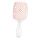 thumbnail image 3 of Cepillo Para El Cabello Húmedo Cepillo Suave Para Desenredar El Cabello Para Mujeres Hombres Cabello Húmedo Y Seco Mango Transparente Rosa, 3 of 5